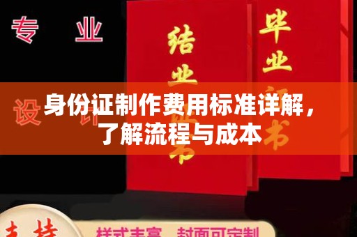 德江身份证制作费用标准详解，了解流程与成本