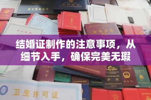 德江结婚证制作的注意事项，从细节入手，确保完美无瑕